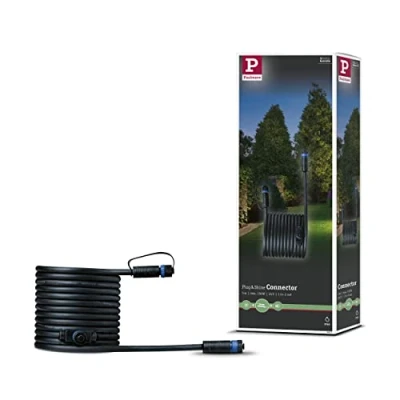 Abbildung von Paulmann Lampen Verbindungskabel &quot;Outdoor Plug&amp;Shine 5m IP68&quot;, 500 cm, 1 in 2 out