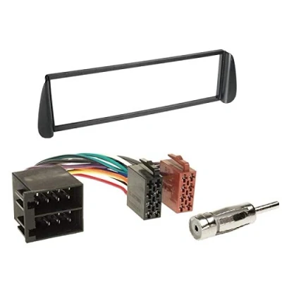 Abbildung von 1 Din Radio Einbauset Blende Radioanschlusskabel Antennenadapter für Citroen Xsara (N6) 2000 2005