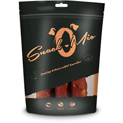 Abbildung von SnackOMio Premium Hundesnack knackige Entenbrustfilet Kaurolle, getreidefrei, 1er Pack (1 x 150g)