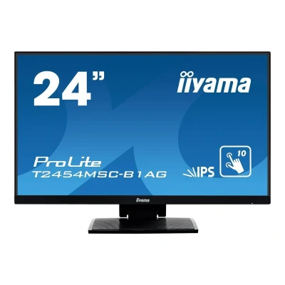 Abbildung von iiyama Prolite T2454MSC B1AG 60,5cm 23,8&quot; IPS LED Monitor Full HD 10 Punkt Multitouch kapazitiv VGA HDMI USB 3.0 IPX1 AntiGlare Beschichtung Höhenverstellung schwarz