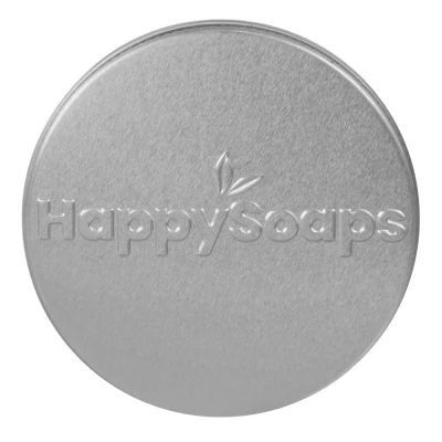 Abbildung von HappySoaps Shampoo Bar Reis en Bewaarblik