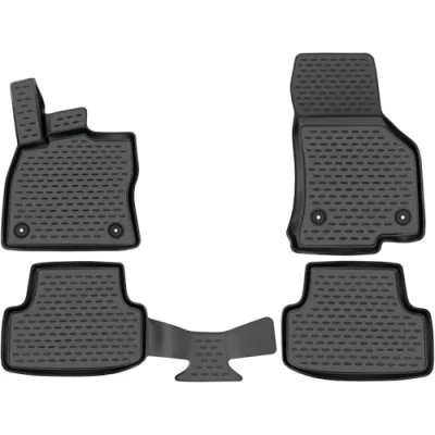 Abbildung von Element Gummimatten Set für SEAT Leon III Baujahr 2012 2020 (5F) 100% passgenaue Auto Fußmatten, robuste Universal Fußmatte Auto, Fussmatten Gummi,