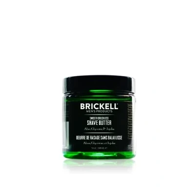 Abbildung von Brickell Men&#039;s Products Glatte, bürstenlose Rasierbutter natürlich und organisch (Duftend, 148 mL)