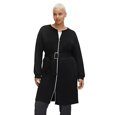 Abbildung von Sheego Strickjacke, Damen, Größe: 44, Schwarz