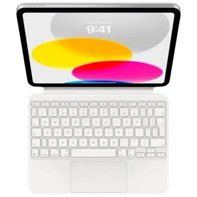 Abbildung von Apple Magic Keyboard Folio iPad 10.9 inch (10th Gen) QWERTY Weiß MQDP3B/A