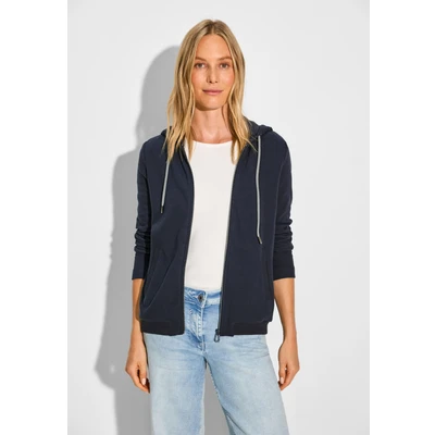 Abbildung von Cecil Ottoman Sweatjacke, Damen, Größe: Large, Blau