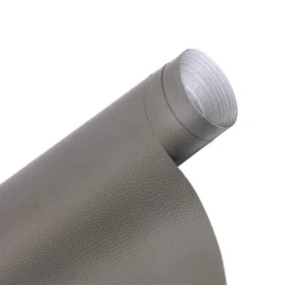 Abbildung von Kunstleder Selbstklebende Leder Reparatur Set, Lederflicken Patch 40 x 150cm, für Sofas Autositze Bürostuhl Kopfteil Handtaschen Jacken, Grau