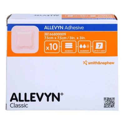 Abbildung von Allevyn Adhesive 7,5x7,5 cm haftende Wundauflage