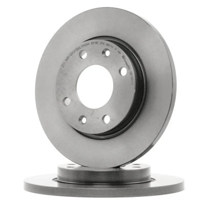 Abbildung von BREMBO 08.9606.11 Bremsscheibe 247 13 4 voll beschichtet mit Schrauben PEUGEOT: 206+ Schrägheck, 206 SW, CITROËN: Xsara Schrägheck
