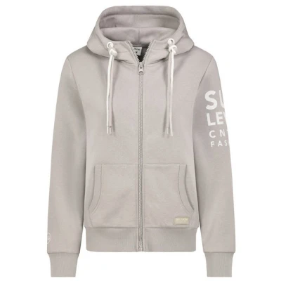 Abbildung von Sublevel MIT Reissverschluss UND Logodetail Sweatjacke, Damen, Größe: XS, Beige
