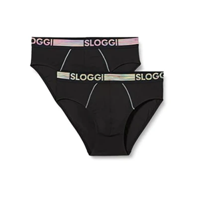 Abbildung von Sloggi Herren GO ABC Natural H Midi 2P, BLACK, S