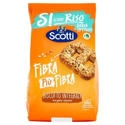 Abbildung von Riso Scotti Si con Biscotto Integrale Vollkornkekse mit Buchweizen Laktosefrei,Ohne Palmöl,Ohne Milcheiweiß 350g Beutel