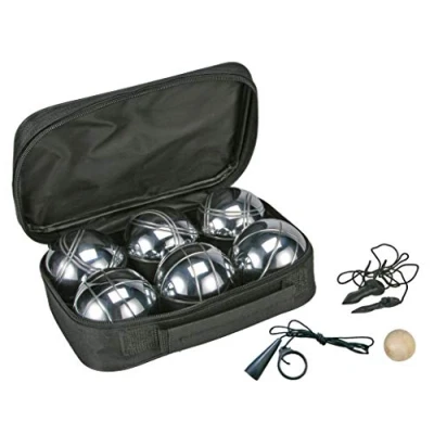 Abbildung von Spetebo Spiel, Boccia Boule Set mit Tragetasche 6 Kugeln Boccia, praktischer