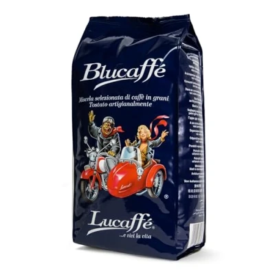 Abbildung von Lucaffé Kaffeebohnen Blucaffé 1er Pack (1 x 700g) Gourmet Arabica, fruchtiger Geschmack, intensives Aroma, nach original italienischer Tradition, Made in Italy