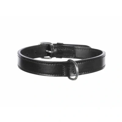 Abbildung von Trixie Active Lederhalsband, M: 39 46 cm/22 mm, schwarz