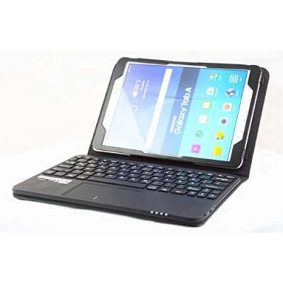 Abbildung von MQ Layout AZERTY Galaxy Tab A 10.1 (2016) Bluetooth Tastatur Tasche mit integriertem Multifunktions Touchpad für Modelle WiFi SM T580, LTE T585