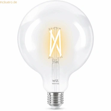 Abbildung von WiZ Tunable White LED Lampe E27 (806 lm), 60 W Filament mit warm bis kaltweißem dimmbarem Licht, smarte Lichtsteuerung über WLAN per Stimme/App