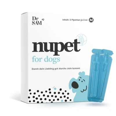 Abbildung von Dr. SAM nupet Pipette Hund M für 30 Tage Geraniol basierte Pipetten Hunde ab 20 kg bis 40