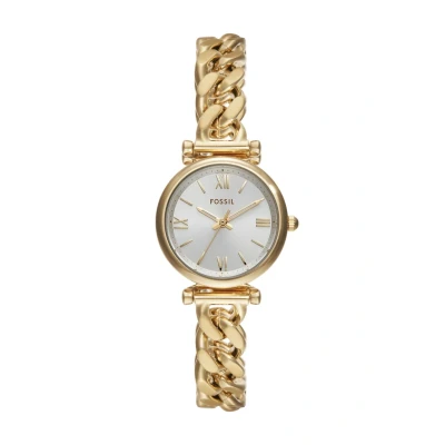 Abbildung von Fossil Carlie Watch Uhr goldcoloured, Damen, Größe: One Size, Gold coloured