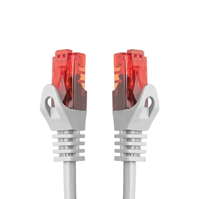 Abbildung von BIGtec 0,25m LAN Kabel Netzwerkkabel Patchkabel High Speed Ethernet weiß weiss kompatibel zu Cat 5 6 7 8 Switch Router Modem Patchpannel Access Point Patchfelder