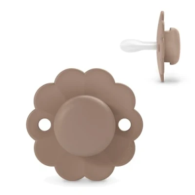 Abbildung von Suavinex, Schnuller für Babys 6/18 Monate, Runder mit physiologischem Silikonsauger SX Pro, Symmetrisch, Superweich und Flexibel, respektiert die orale Entwicklung, Wonder Raw Umber