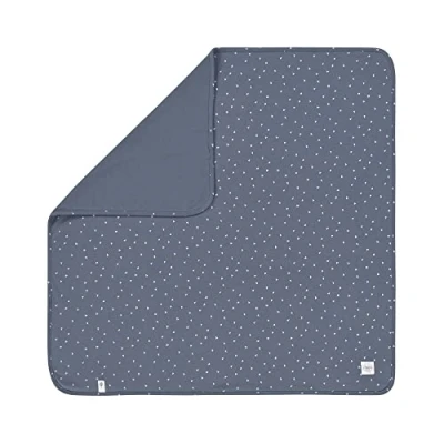 Abbildung von Lässig Interlock Decke 80x80 cm, Triangle Blue