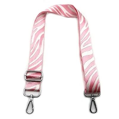 Abbildung von Taschengurte zum Wechseln Rosa Textur, Verstellbarer Schultergurt für Taschen, Taschengurt Breit Schulterriemen mit Karabiner Silber 3.8cm, Umhängegurt Tragegurt Taschen Damen DIY, #2