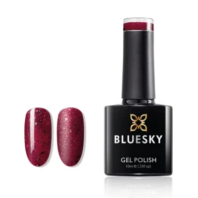 Abbildung von BLUESKY Gel Polish, Scarlett Red, BLZ35, 10ml, auflösbarer Nagellack, Rot, Rosa, Neon, Glitzer (Aushärtung unter UV /LED Lampe erforderlich) er Pack(x)