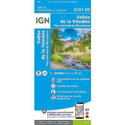 Abbildung von 3741OT Vallée de la Vésubie Parc National du Mercantour 1:25 000: 1:25000 (TOP 25)