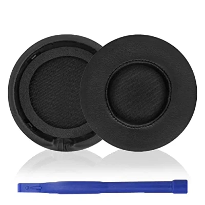 Abbildung von Aiivioll Mixr Ohrpolster Ersatz Kompatibel mit Beats by Dr. DRE On Ear Kopfhörer Ohrpolster, Ohrmuscheln, Protein PU Leder Reparaturteile(schwarz)