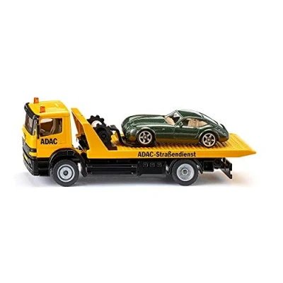 Abbildung von siku 2712, Abschleppwagen, 1:55, Metall/Kunststoff, Gelb, ADAC Optik, Inkl. abzuschleppendem Spielzeugauto