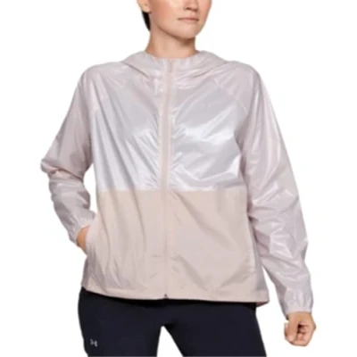 Abbildung von Under Armour Damen Oberteil Metallic Woven Fz, Rosa, L, 1349347 675