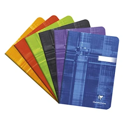 Abbildung von Clairefontaine Schreibheft A5 90g/qm liniert sortierter Einband