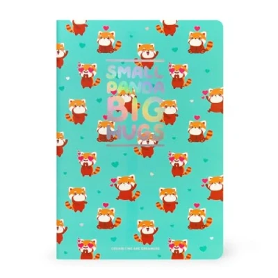 Abbildung von Legami Notizbuch, liniert, Medium, A5, 14,2 x 21 cm, Notizheft mit Linien, aus FSC zertifiziertem Papier, Motiv: Red Panda