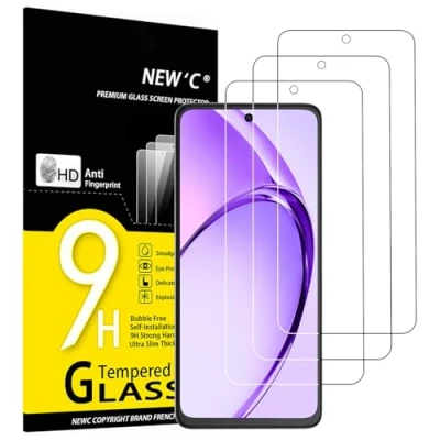 Abbildung von NEW&#039;C 3 Stück, Panzer Schutz Glas für OPPO A40 (CPH2669), Frei von Kratzern, 9H Härte, HD Displayschutzfolie, 0.33mm Ultra klar, Ultrabeständig folie