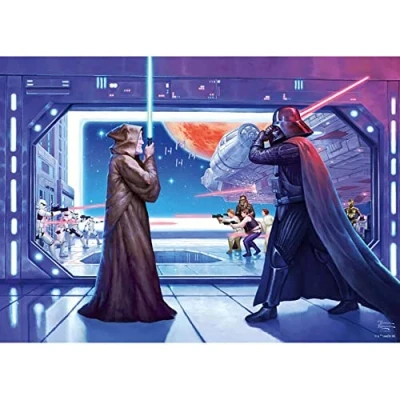Abbildung von Schmidt Spiele Puzzle Obi Wan&#039;s Final Battle, 1000 Puzzleteile, Made in Europe