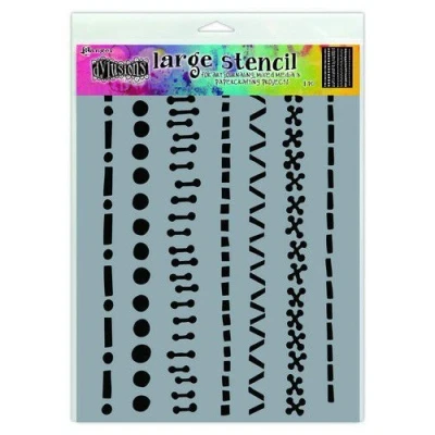 Abbildung von Ranger Dylusions Stencils A Stitch in Time Large DYS71471 (02 20)