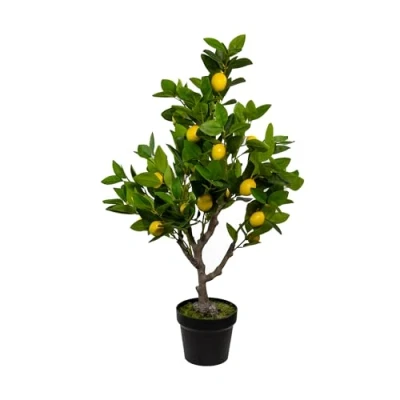 Abbildung von DARO DEKO künstlicher Zitronenbaum 160cm Kunstpflanze Baum Zitrone Lemon Kunstbaum Hochstamm