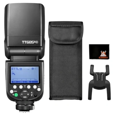 Abbildung von GODOX TT685IIC On Camera TTL Blitz für Canon EOS Kameras,1/8000s High Speed Sync,Quick Release Lock,TCM Instant Conversion,GN60 Manual Speedlite,0.1 2.6s Recycle Time