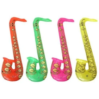 Abbildung von 4 x aufblasbare Saxophone