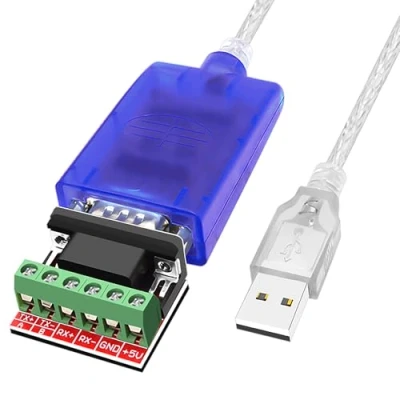 Abbildung von Jeirdus USB auf RS422 RS485 Serielles Port Konverterkabel mit FTDI Chip, unterstützt Windows 10, 8, 7, XP und Mac ESD Schutz (1 m)