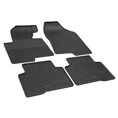 Abbildung von Fußmatten kompatibel mit Hyundai Santa Fe 2013 2018 Gummi Auto 100% passgenaue Gummimatten Automatten Antirutsch Schwarz