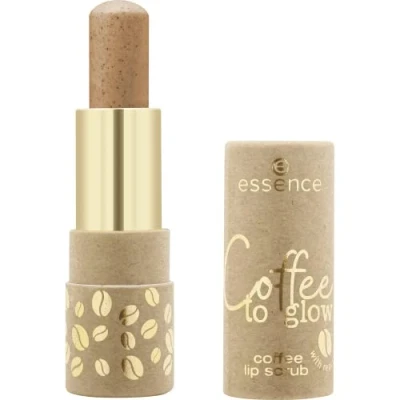 Abbildung von essence coffee to glow lip scrub, Nr. 01 Where Have You Bean All My Life?, braun, glättend, pflegend, mit Ölen, sofortiges Ergebnis (4g)