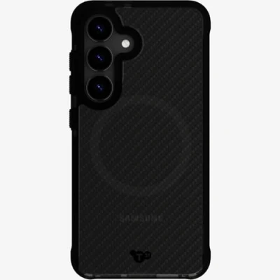 Abbildung von tech21 EvoArmor Hülle für Samsung Galaxy S25 mit Magneten Hoher Aufprallschutz Schwarz