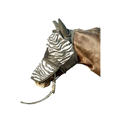 Abbildung von HKM Zebra Fliegenschutz weiß/schwarz One Size, shetty