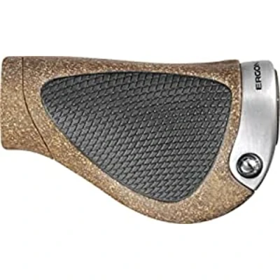 Abbildung von Ergon GP1 Fahrradgriff Ergonomisch mit Flügel Trekking, Touring, MTB Gripshift Large Biokork