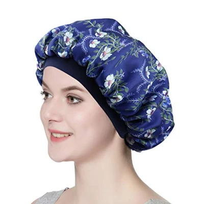 Abbildung von Alnorm Stilvolle Kopfbedeckung für Frauen Doppelschicht seidig Satin Bonnet