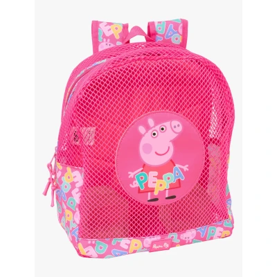 Abbildung von PEPPA PIG Strandrucksack für Kinder, sandfrei, mit Griffen, einfache Reinigung, ideal Kinder verschiedener Altersgruppen, bequem und vielseitig, 32 x 12 38 cm, Rosa, M, Casual