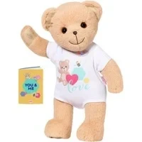 Abbildung von Baby Born Kuscheltier Teddy Bär, weiß, inklusive Strampler Teddybär