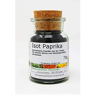 Abbildung von ISOT Paprika, Chili, biber, URFA 70g im Glas Gewürzkontor München
